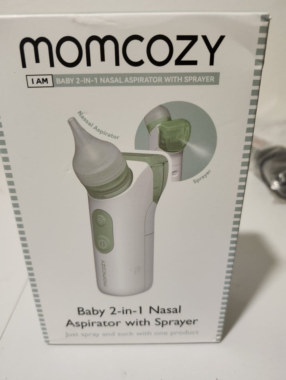 MomCozy Baby 2-n-1 Nasal Aspirator with Sprayer